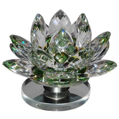 "Crystal Lotus Flower  - Green -340-002 - Click here to View more details about this Product